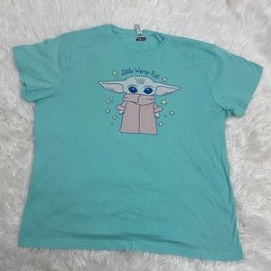 Star Wars Teal Baby Yoda Graphic T-Shirt